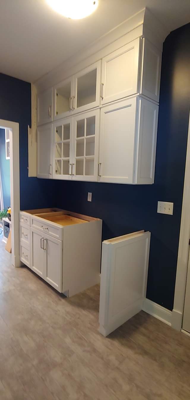 Cabinet Installation and a good dog Valparaiso, Indiana 3